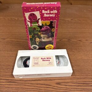 Barney & Friends Rock With Barney VHS 1991 Video Tape Kids Sing Along Song Rare!